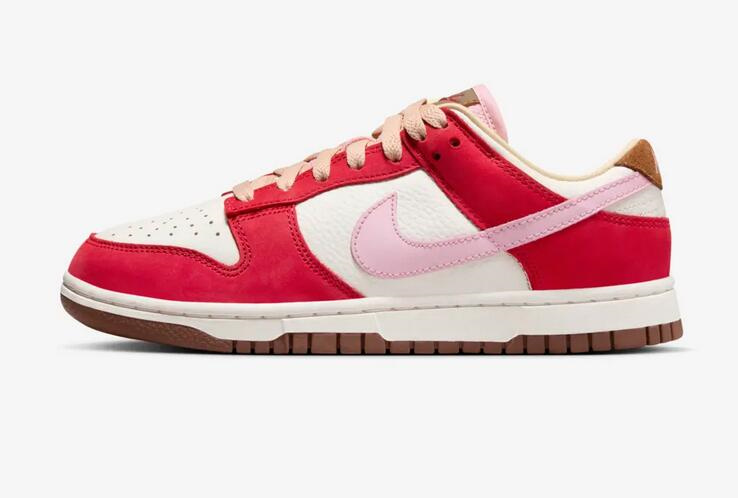 Men's Dunk Low Red/White/Pink Shoes 0453